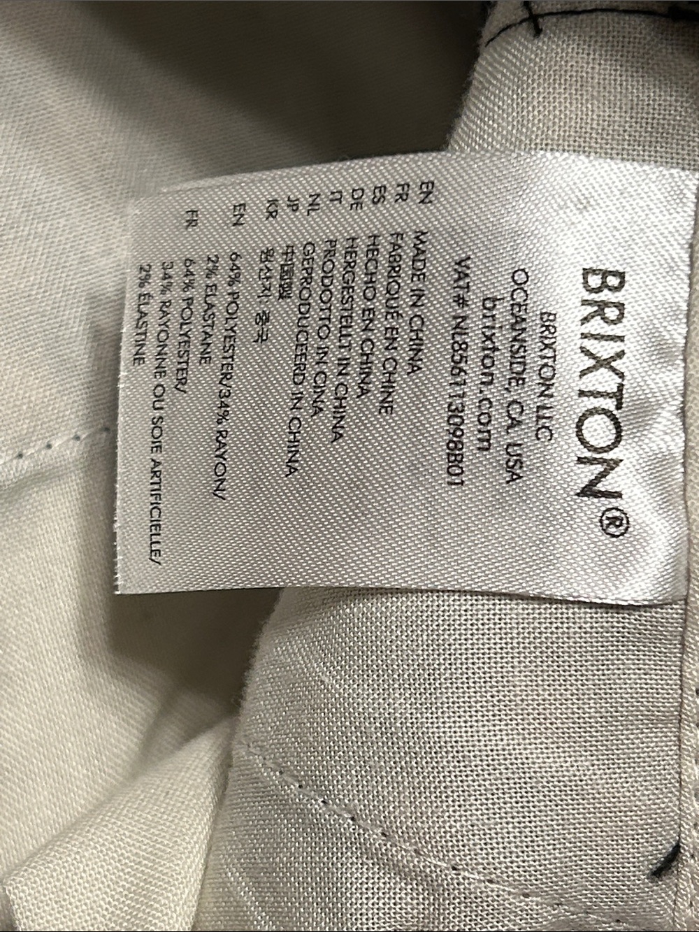 đ©BRIXTON High-Waist Gingham Plaid Shorts in Tan and Black size 26 GUC - Picture 9 of 10